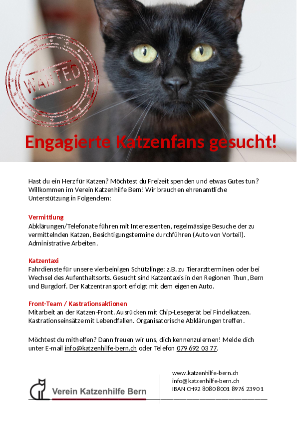 Helfersuche November 2025